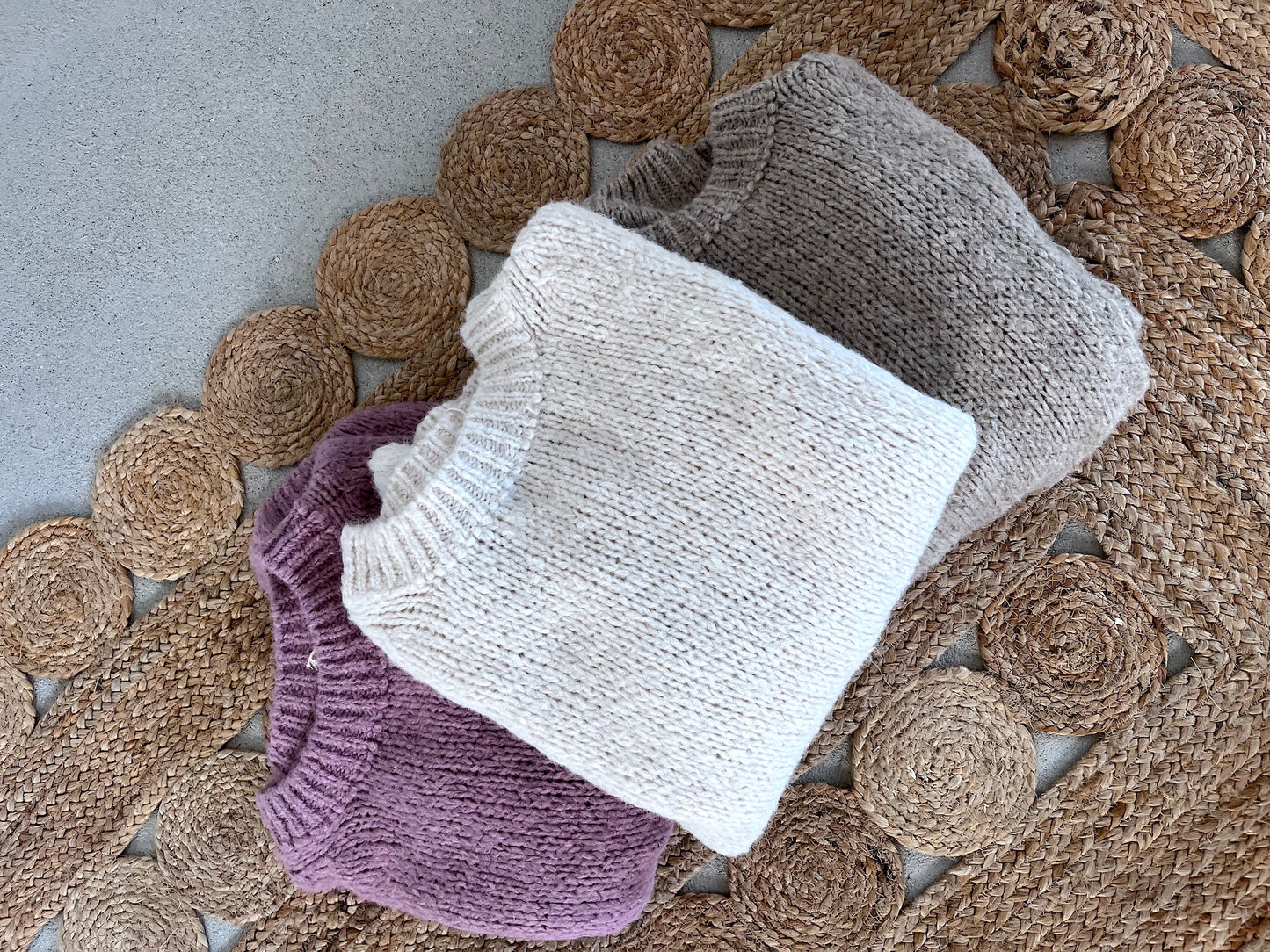 Weicher Strickpullover Alice - altrosa
