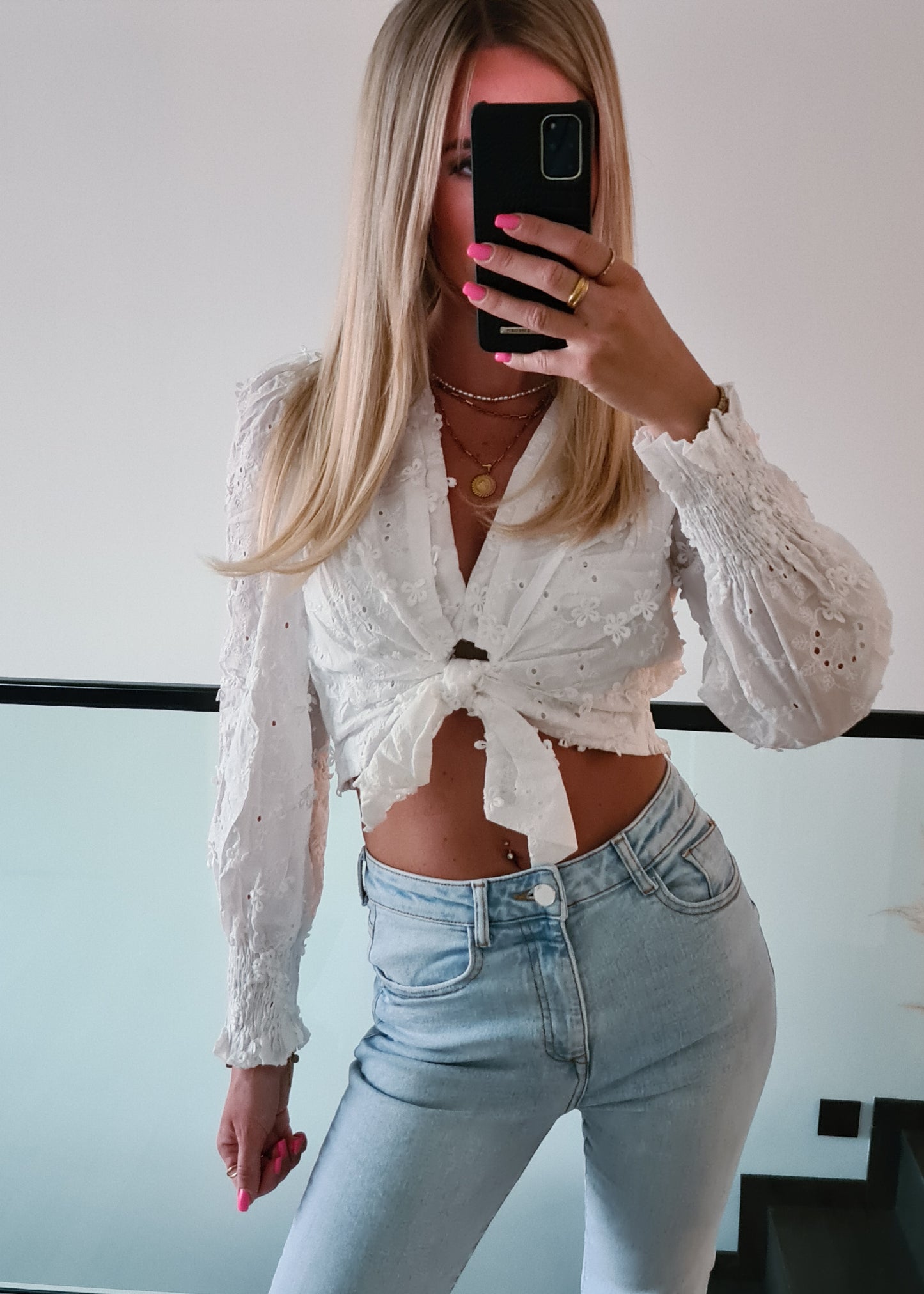 Bestickte Bluse Luna