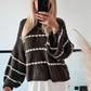 Strickpullover mit Wabenmuster Sammy - Khaki
