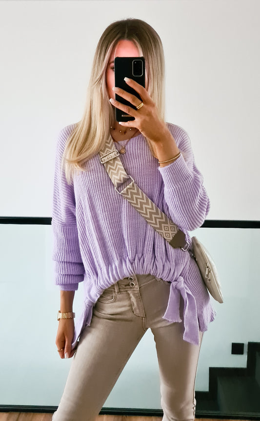 Strickpullover Tess - flieder