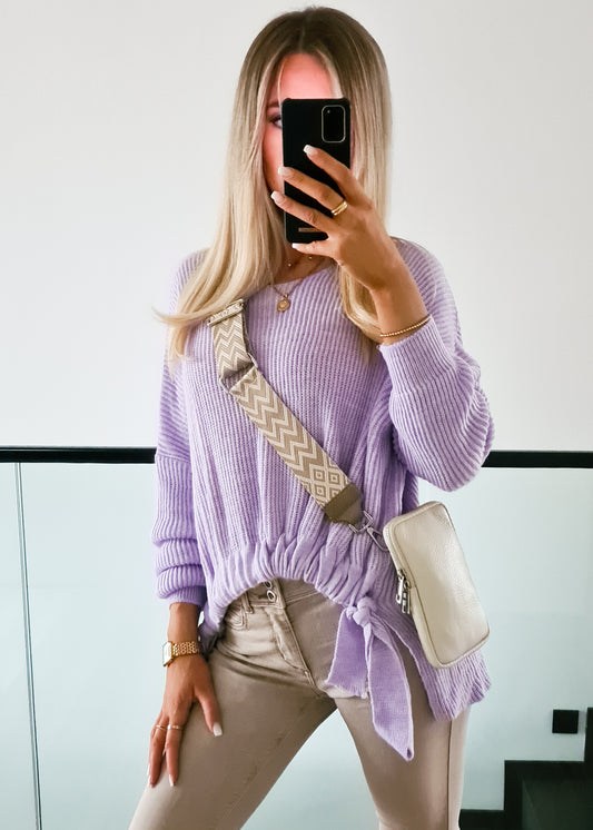 Strickpullover Tess - flieder