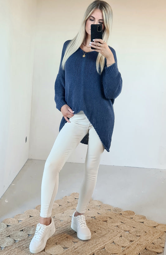 Long-Pullover Rachel - versch. Farben
