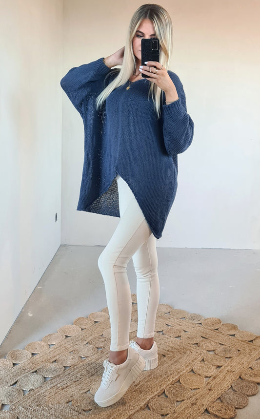 Long-Pullover Rachel - versch. Farben