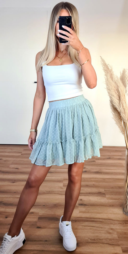 Rock Elina mit Plumetis Muster