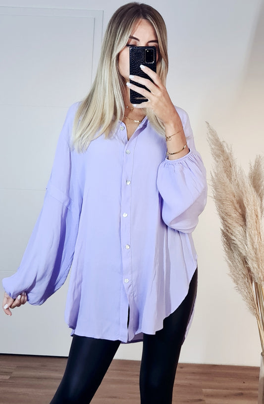 Ausgestellte Bluse Nila - flieder