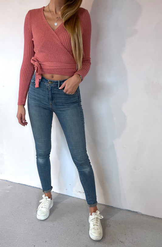 Rippenstrick Wickelshirt Tilli - versch. Farben