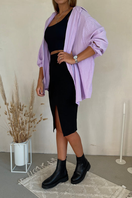 lange Musselin-Bluse Emma - versch. Farben