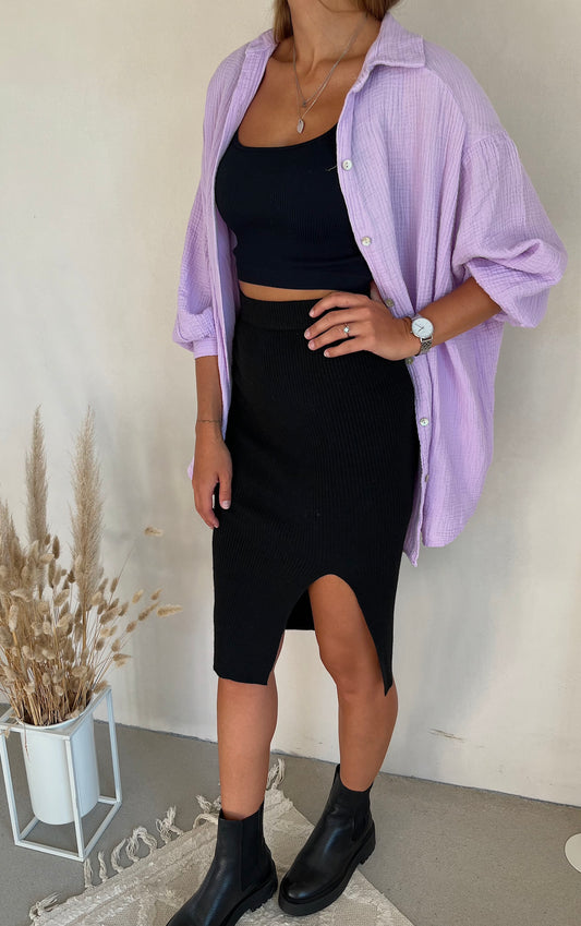 lange Musselin-Bluse Emma - versch. Farben