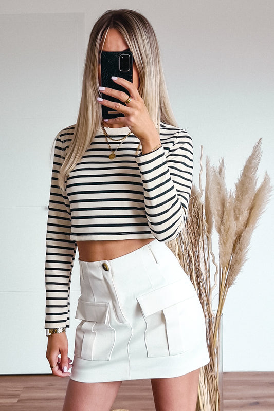 Kurzes Langarm-Shirt Lilia