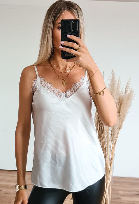 Satintop Lexy - weiß